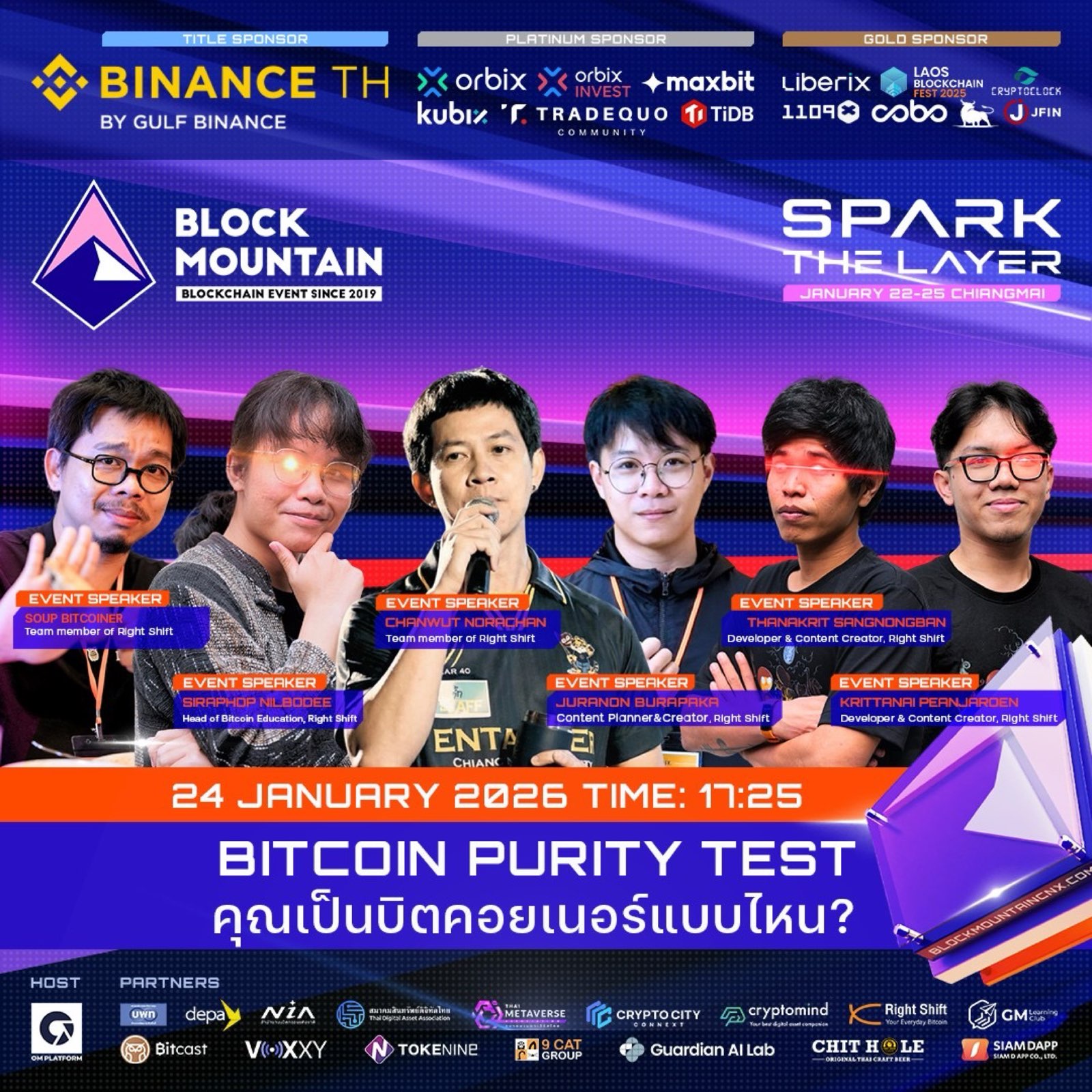 Blockmountain 2026 — สภายาส้ม on Stage: Bitcoin Purity Test